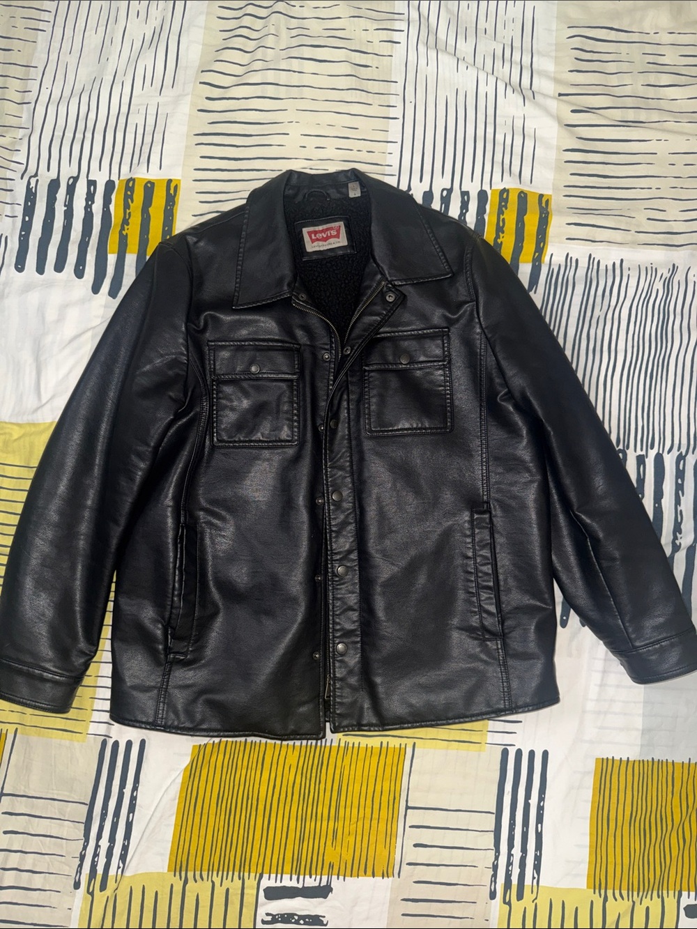 Levi's Faux Leather Bomber Jacket